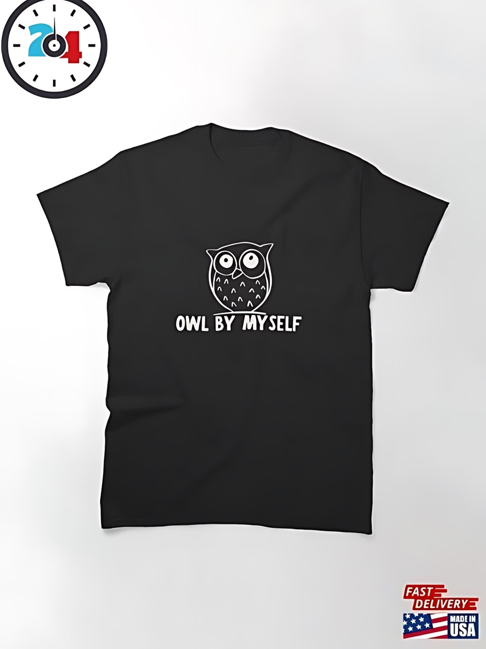 Owl By Myself Classic T-Shirt Unisex